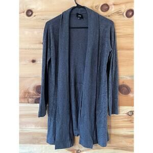 COA made in California women's open front cardigan sweater. Grey. XS soft!